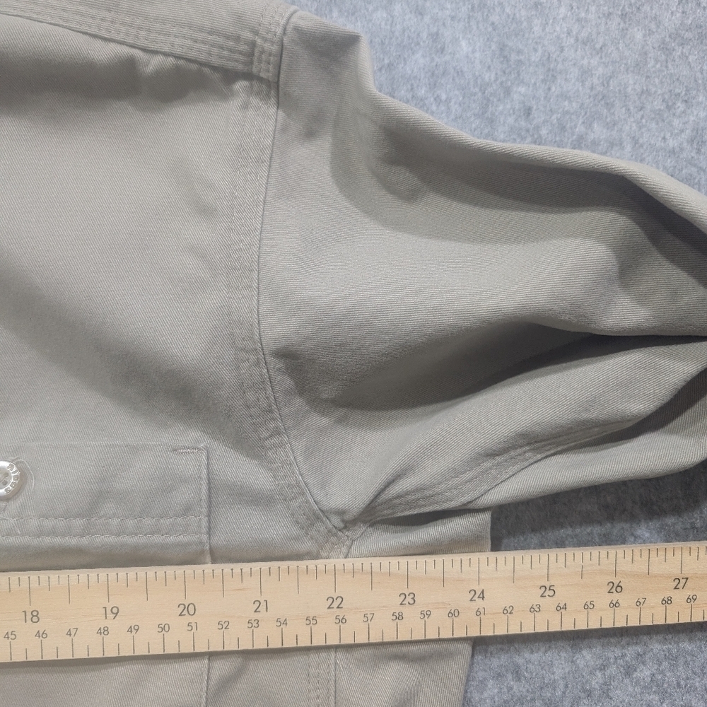 Wrangler Riggs Workwear Button Up Shirt Tan Large - Picture 7 of 12
